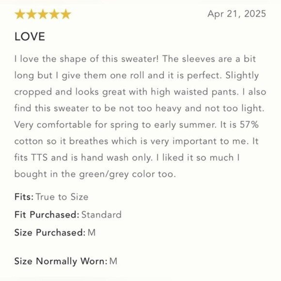 NWT Size L -Anthropologie The Katey Mock-Neck Bell-Sleeve Sweater (NWT US$ 118) - Picture 6 of 15